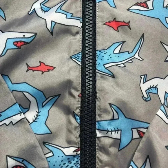 Pekkle Shark Jacket Grey & Blue Size 3T - Picture 5 of 16
